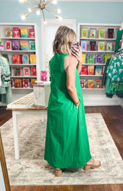 Not Just Anyone Midi Dress - Green