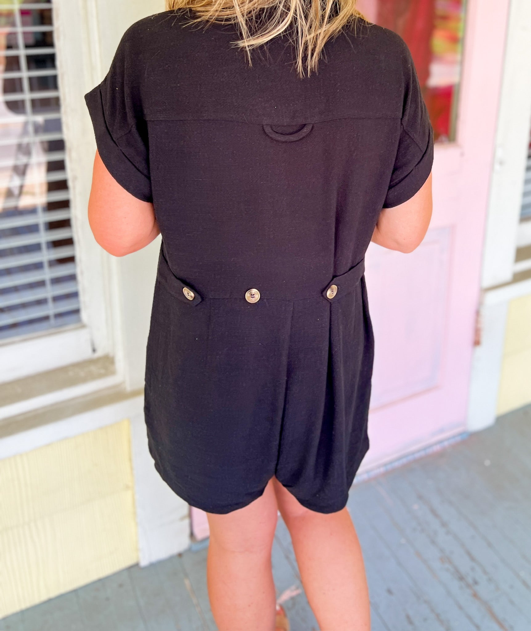 Peaceful Night Solid Knit Romper