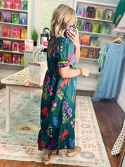 Front Porch Petals Floral Midi Dress