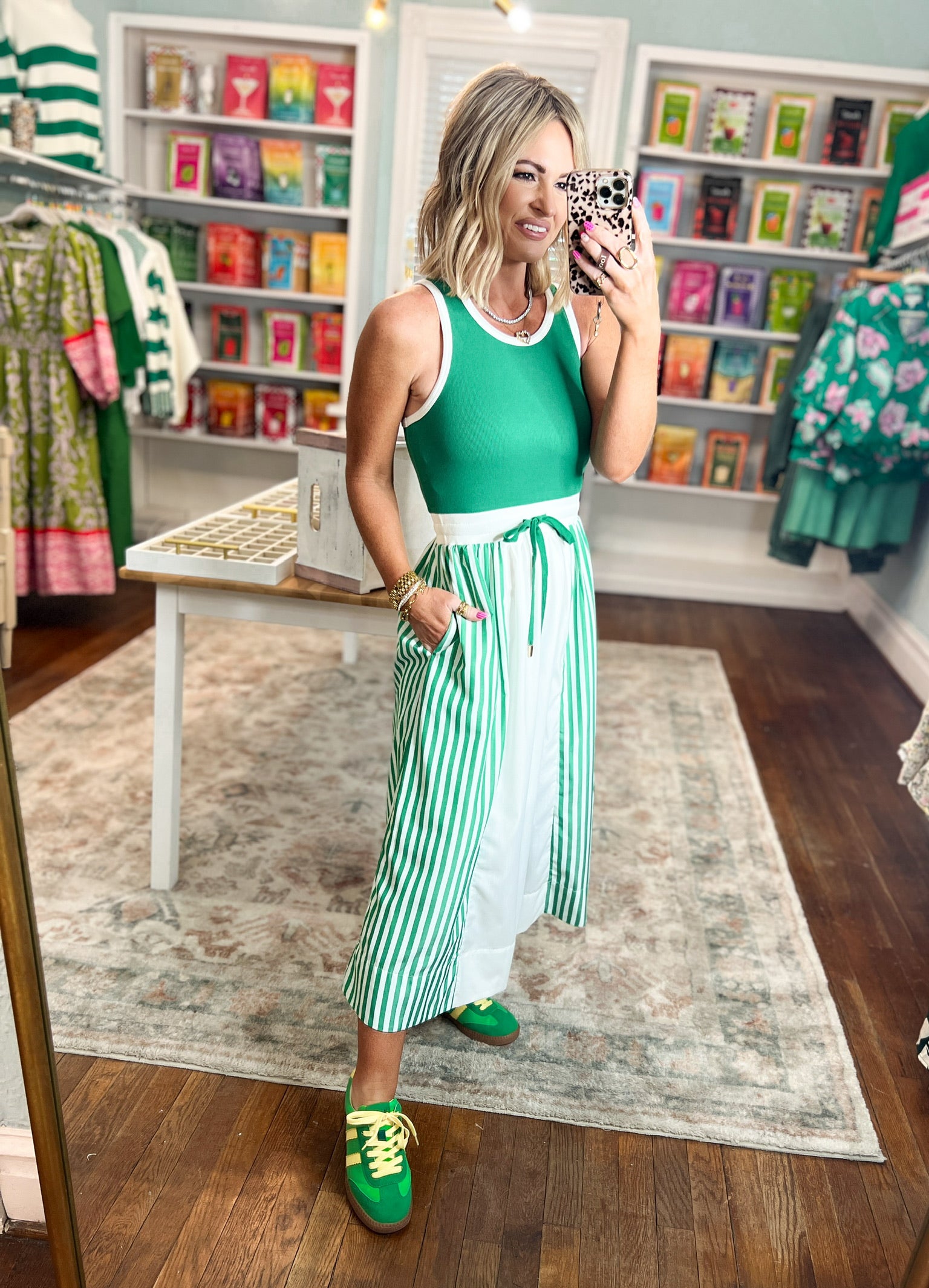 Free To Be You Midi Dress - Green