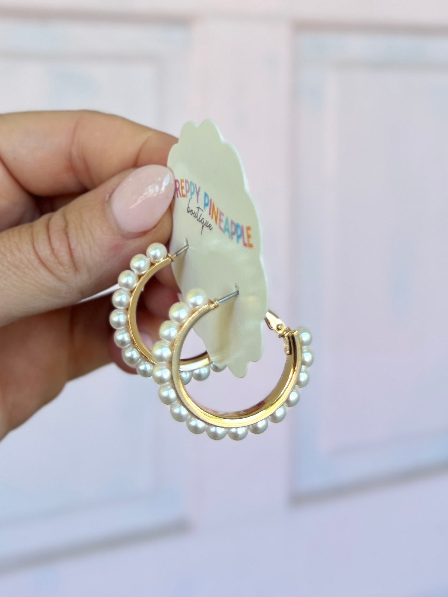 Pearl Hoops