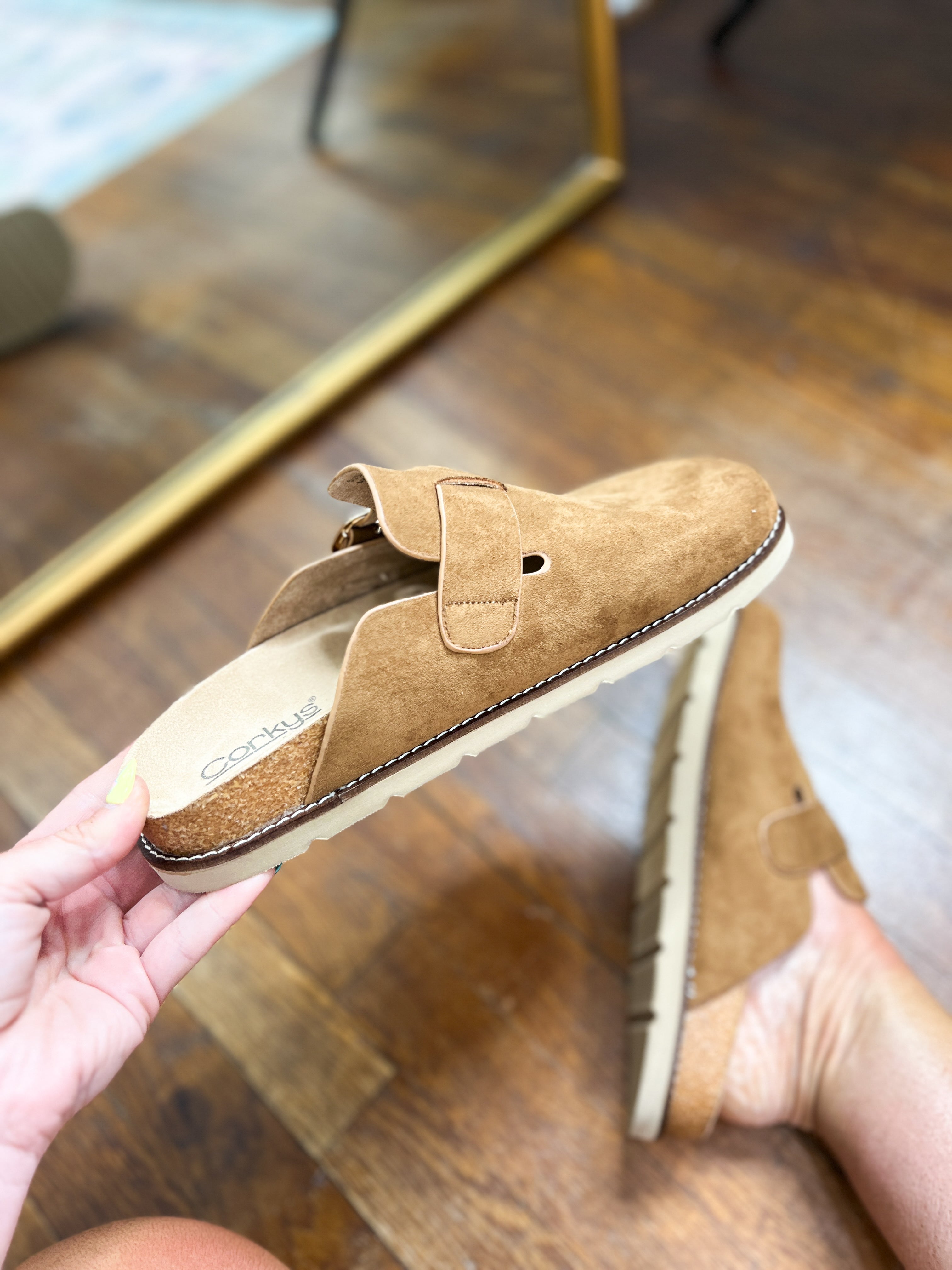Corkys | Distracted - Camel Faux Suede