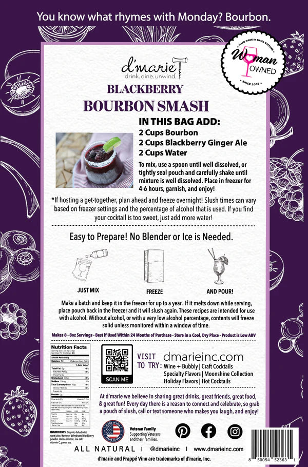 D'Marie Blackberry Bourbon Smash