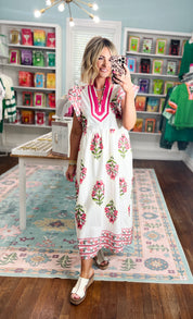 Sweet Bloom Midi Dress