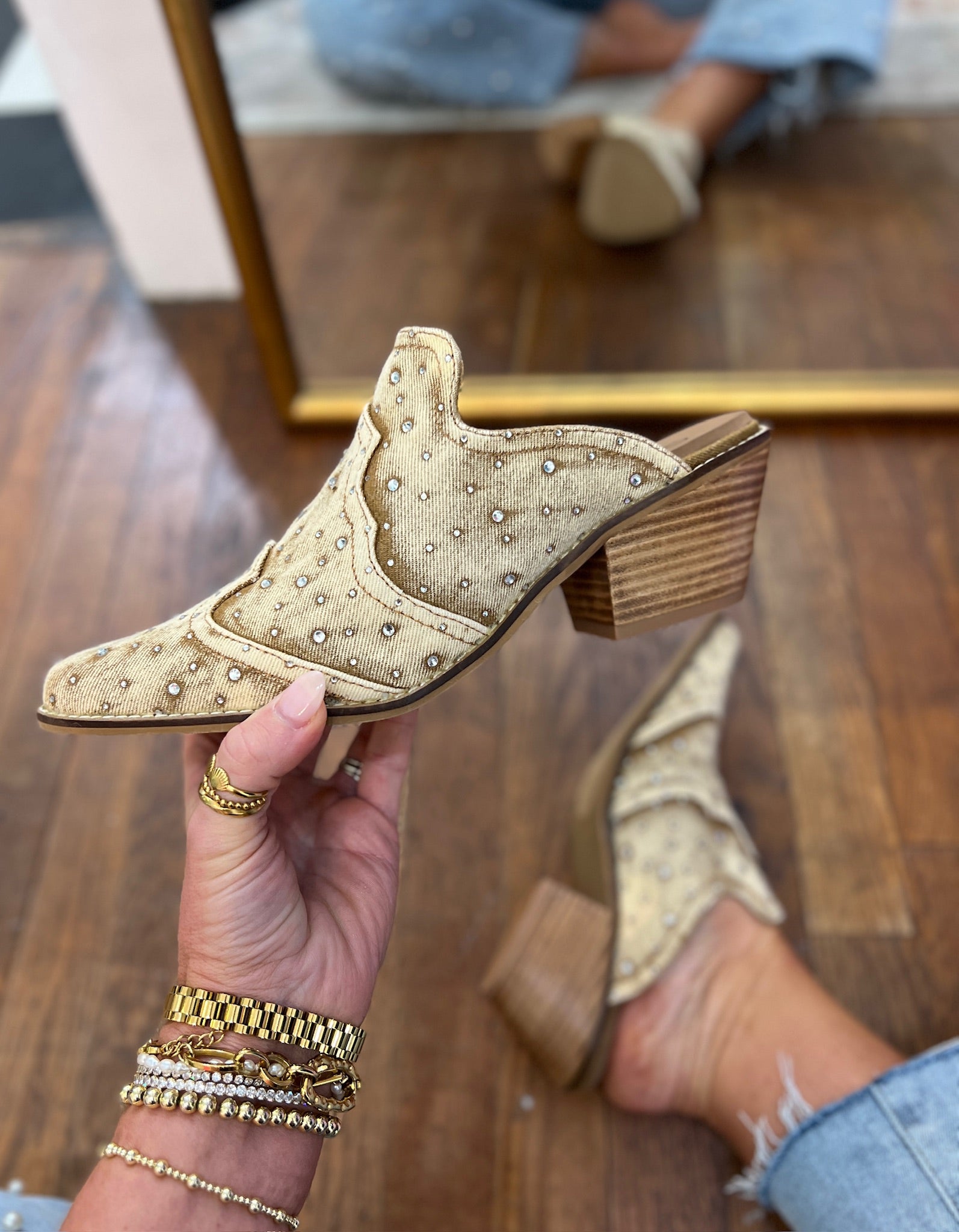 Corkys| Tex Mex - Tan Washed Denim