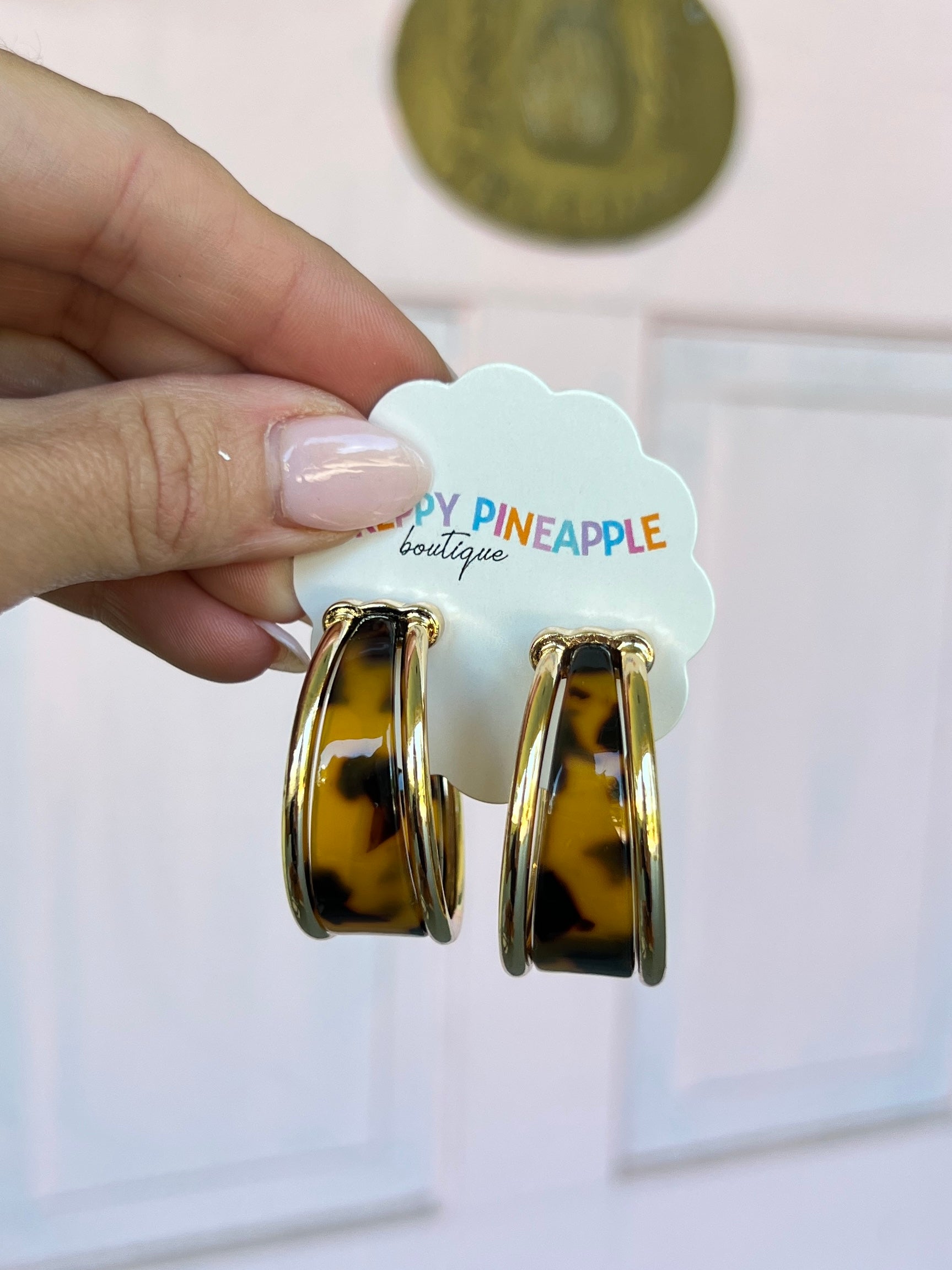 Gradual Acetate Hoops - Tortoise/Gold