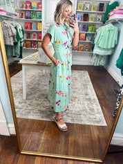 Staying Optimistic Floral Midi Dress