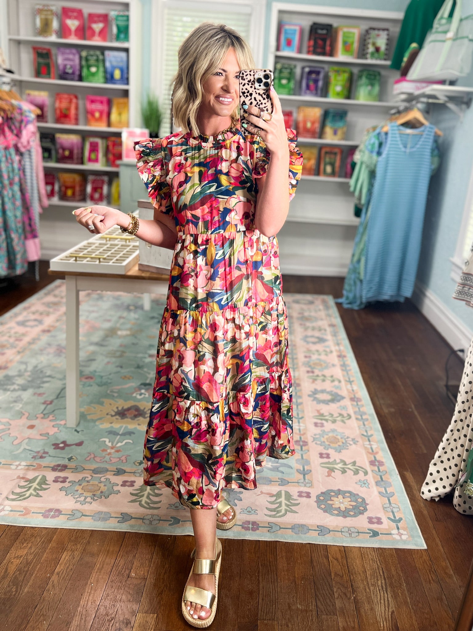 Wildflower Weekend Floral Midi Dress