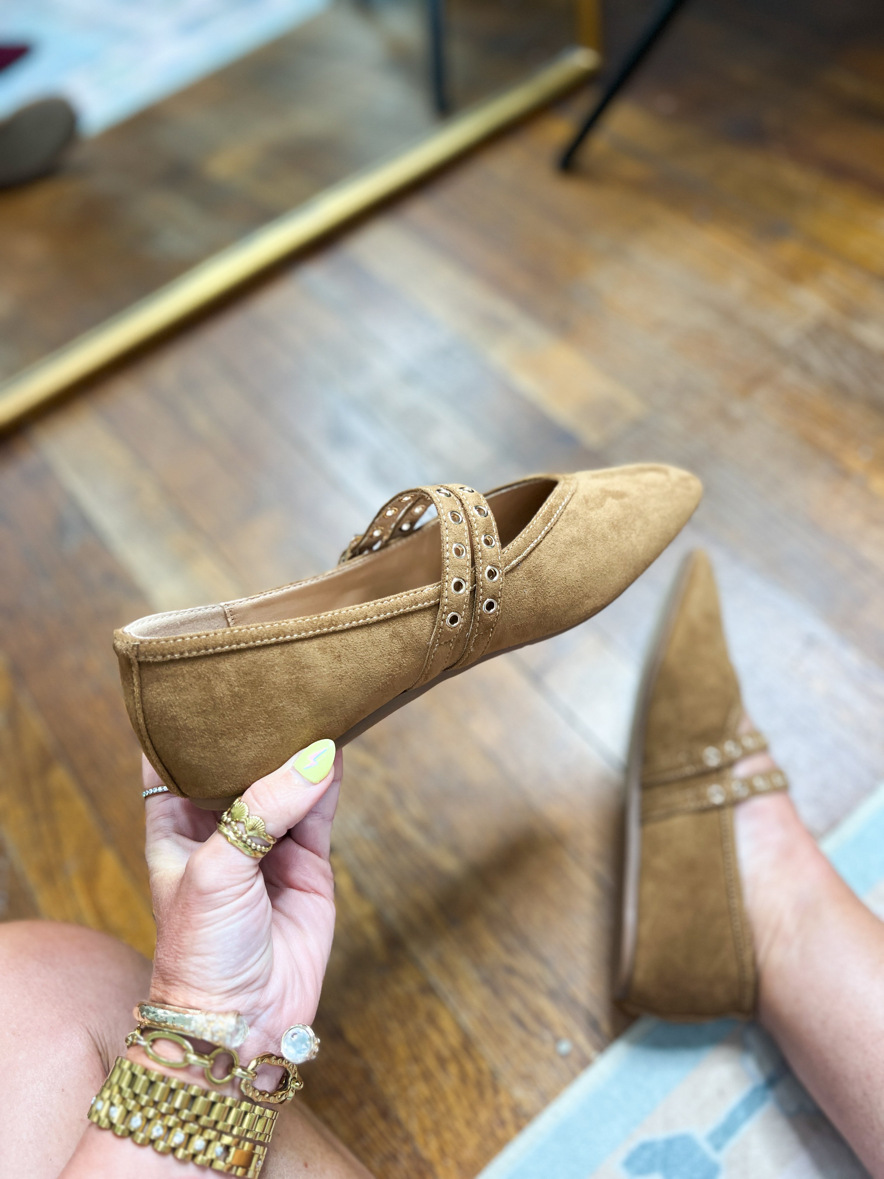 Corkys| All Eyes On Me - Camel Faux Suede