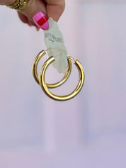 Bold Metal Hoops - 40mm