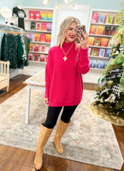 Thanks To You Oversized Tunic Top - Hot Pink