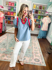 Picnic in the Park Top - Blue
