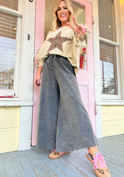 Feeling Spontaneous Wide Leg Pants - Black
