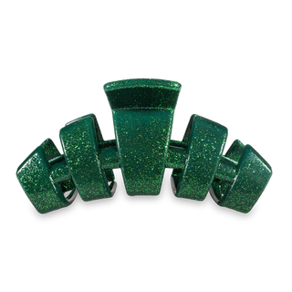Classic Teleties Large Clip - Green Glitter