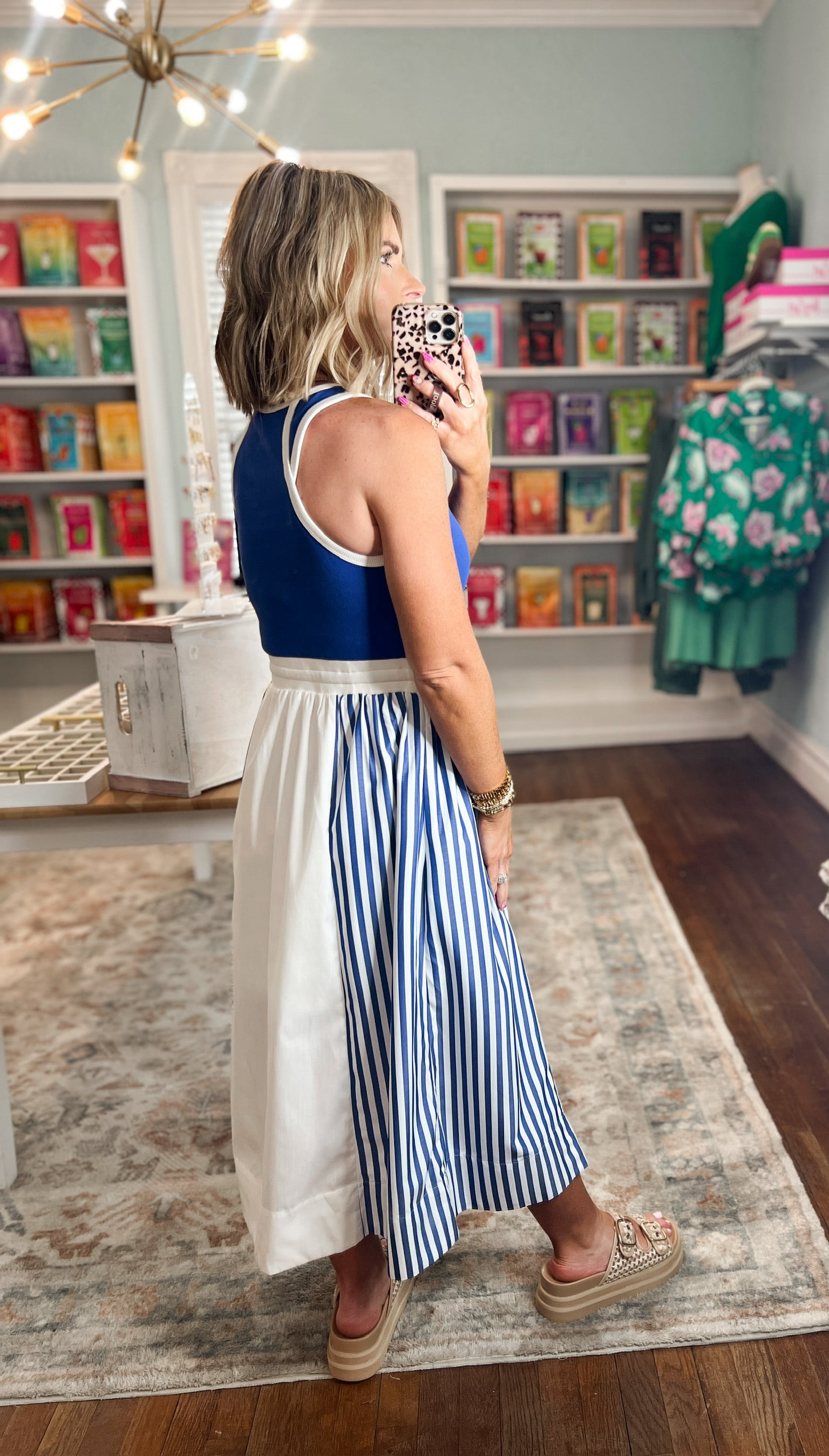 Free To Be You Midi Dress - Royal