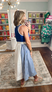 Free To Be You Midi Dress - Royal