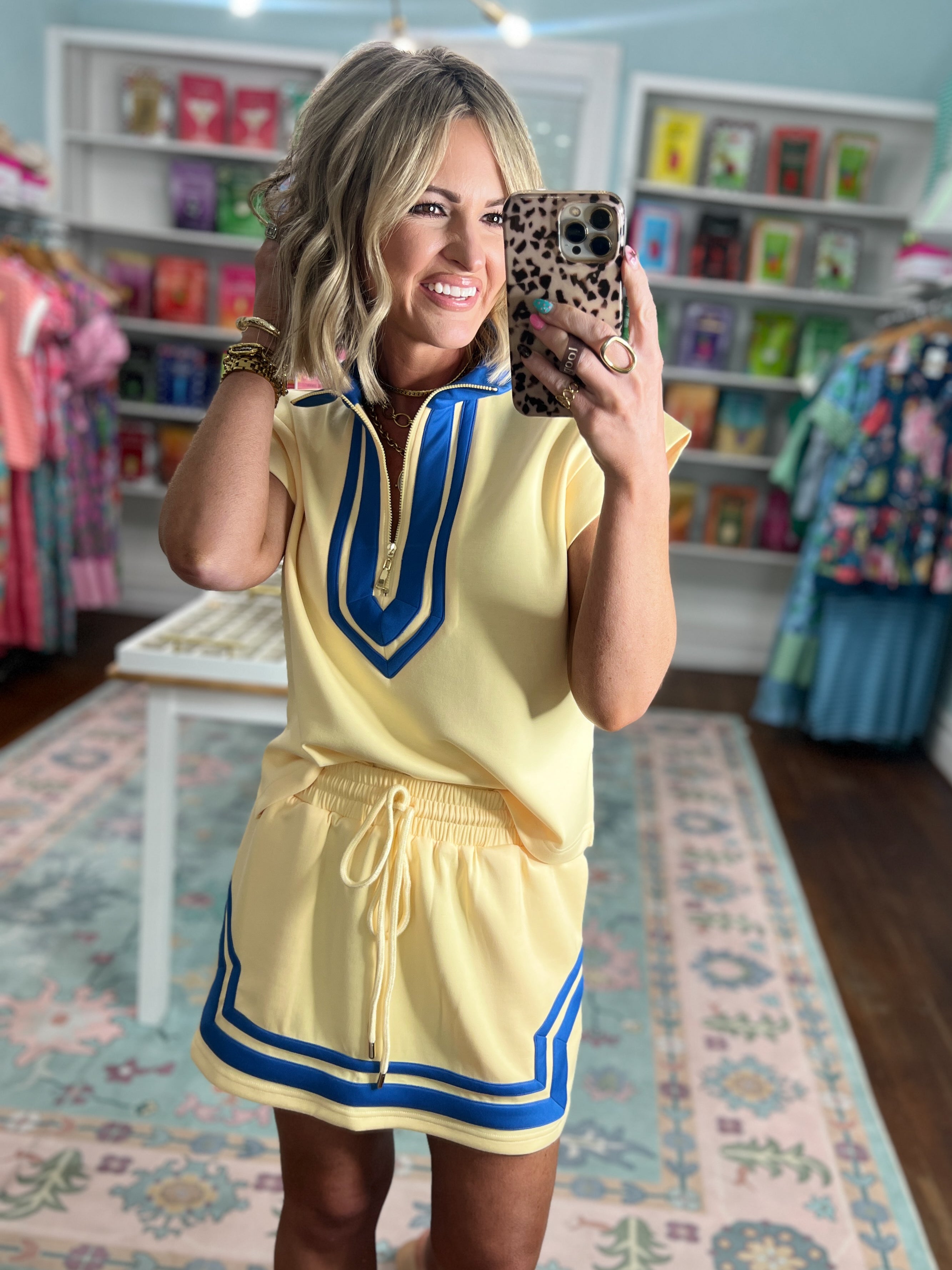 Everyday Ease Cap Sleeve TOP - Yellow