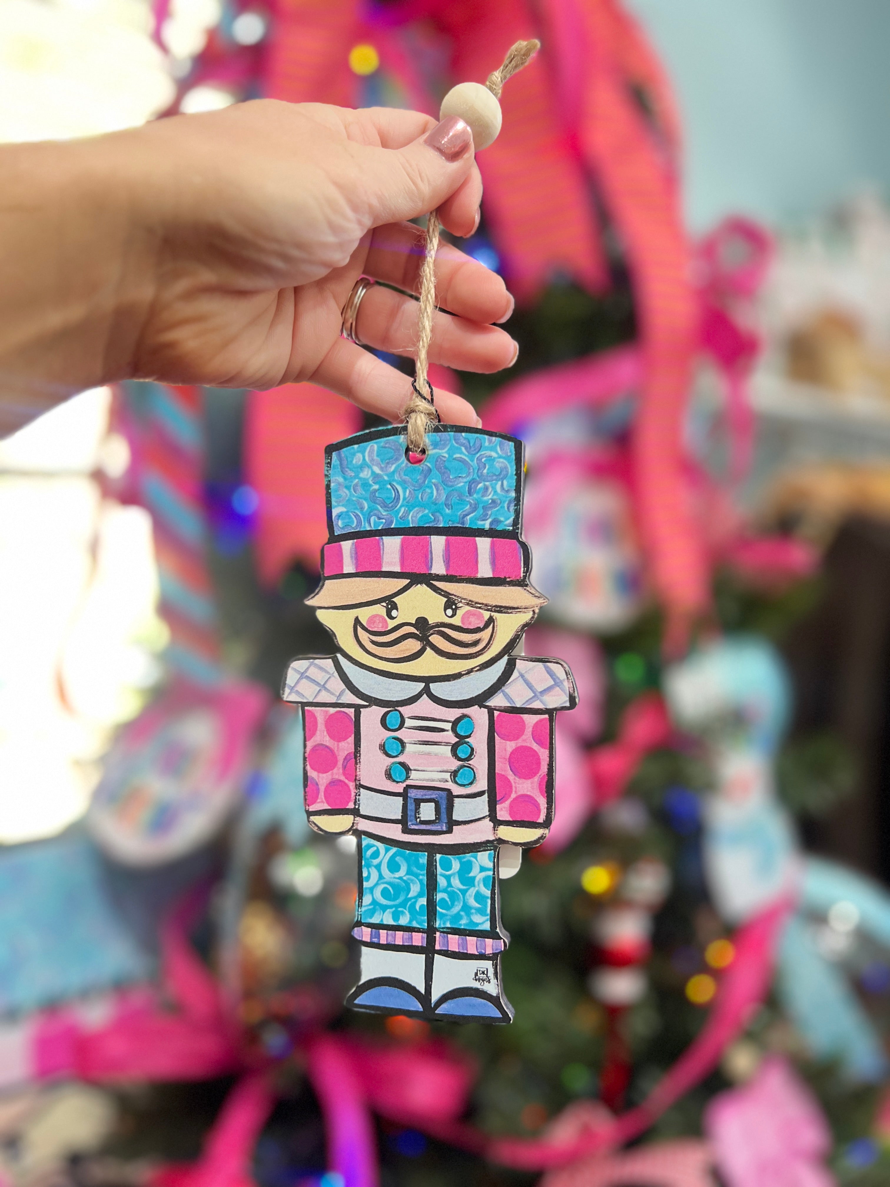 Pink Nutcracker Ornament