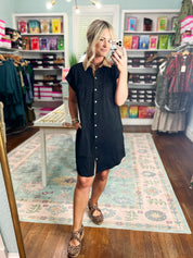 Bistro Charm Mini Dress