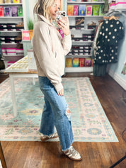 Wondering About the Wind Fleece Pullover - Ash Mocha