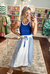 Free To Be You Midi Dress - Royal