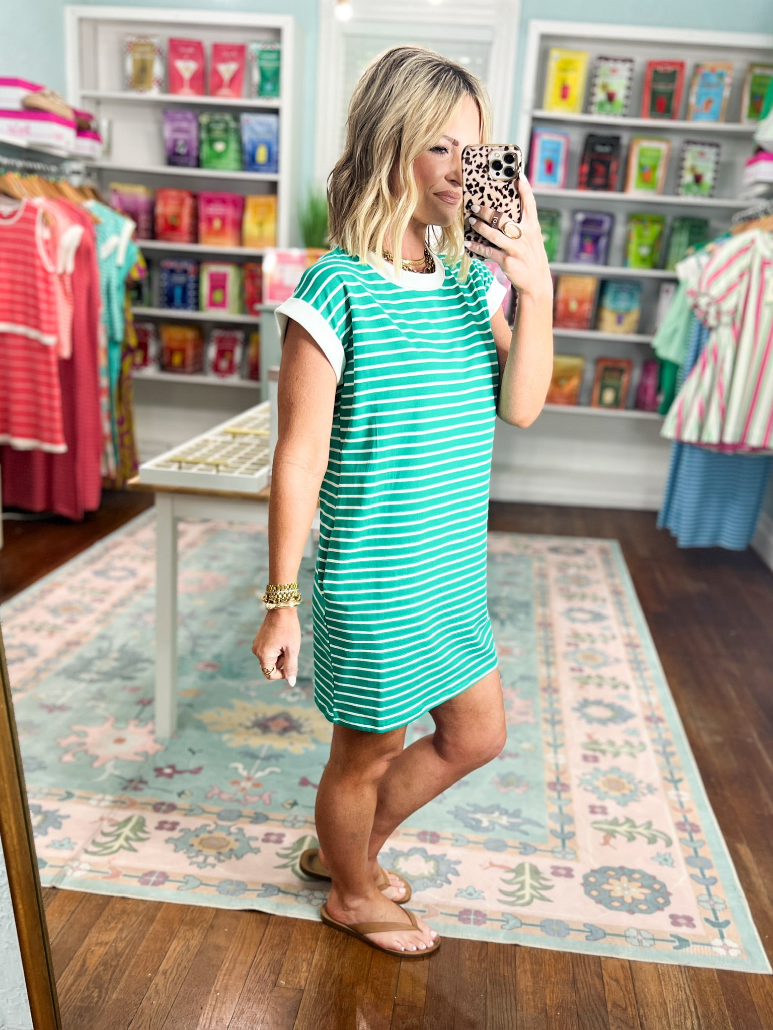Always In Style T-Shirt Dress - Kelly Green