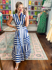 Brightest Skies Maxi Dress - Blue