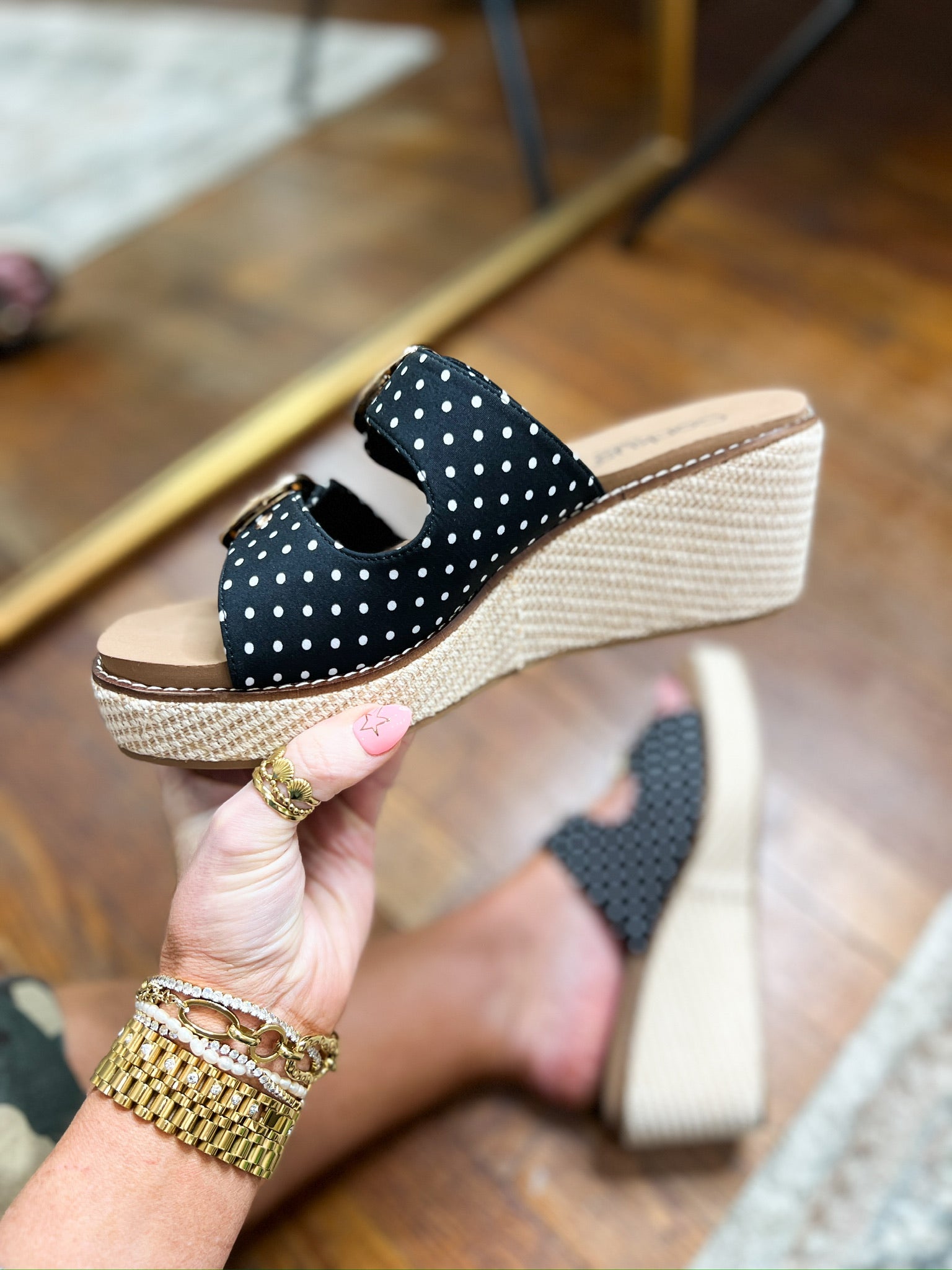 Corkys | Manifest - Black White Polka Dots