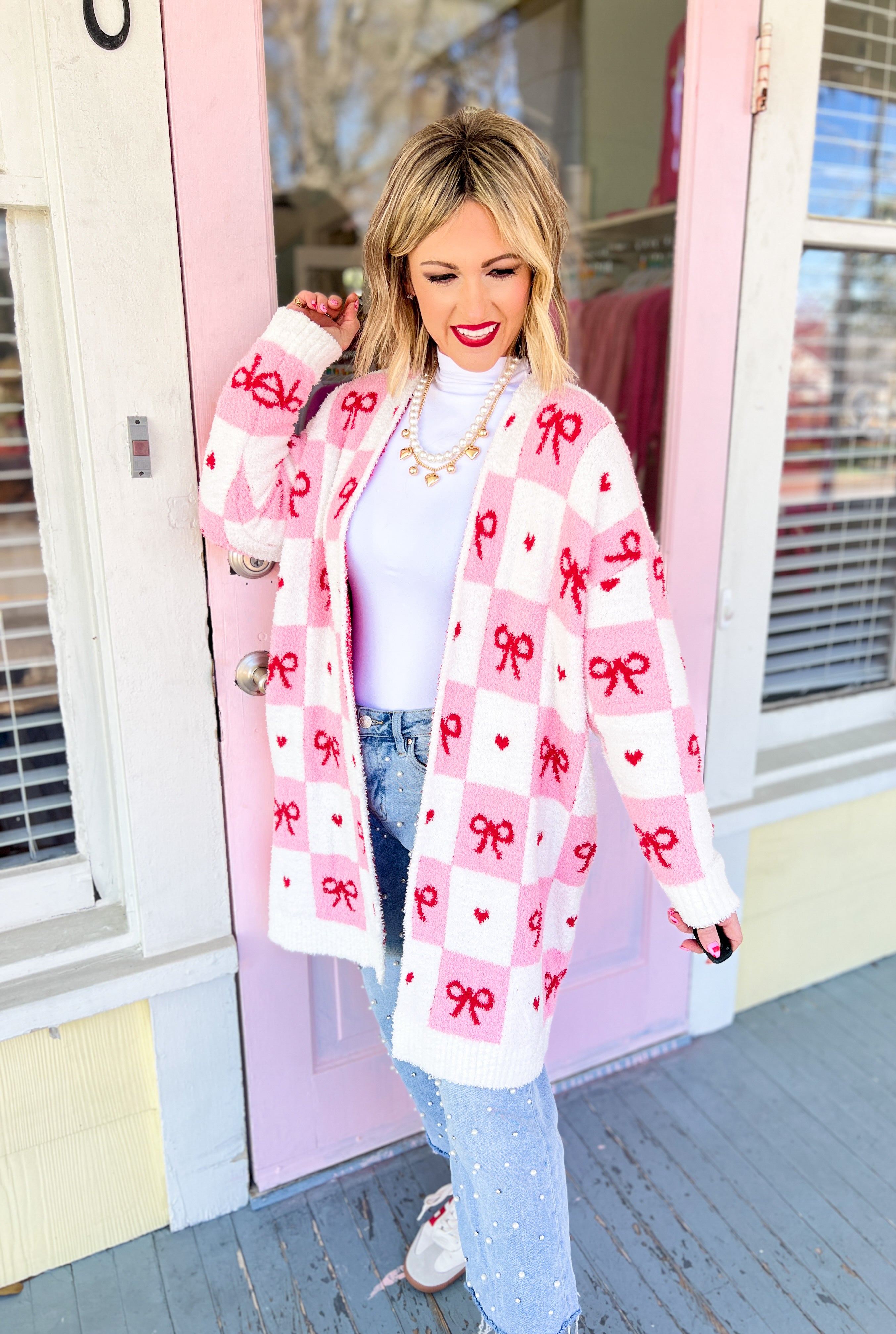 Be Mine and Wear Bows Cloud Cardigan