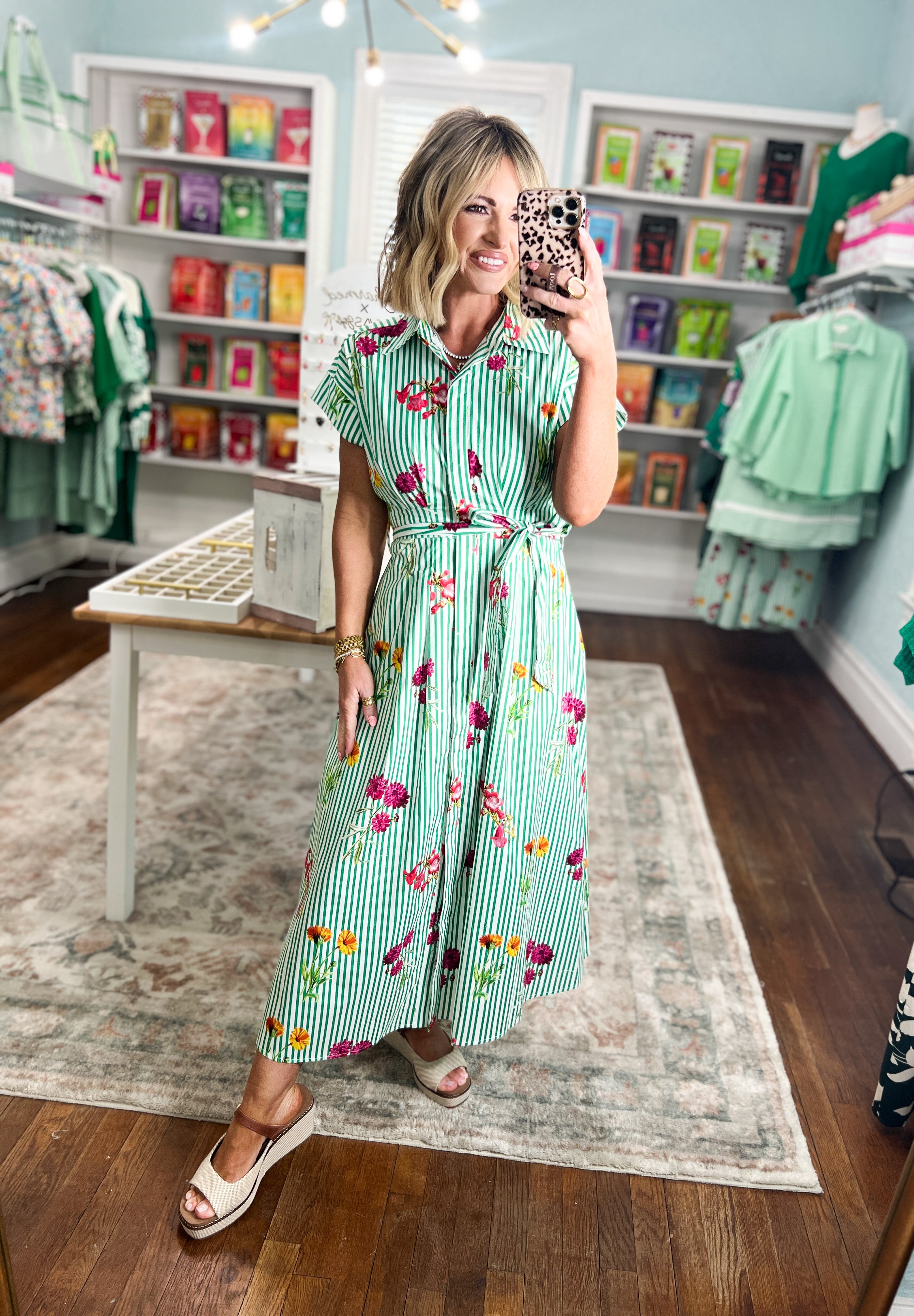 Staying Optimistic Floral Midi Dress
