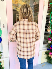 Easy to Style Plaid Boxy Top