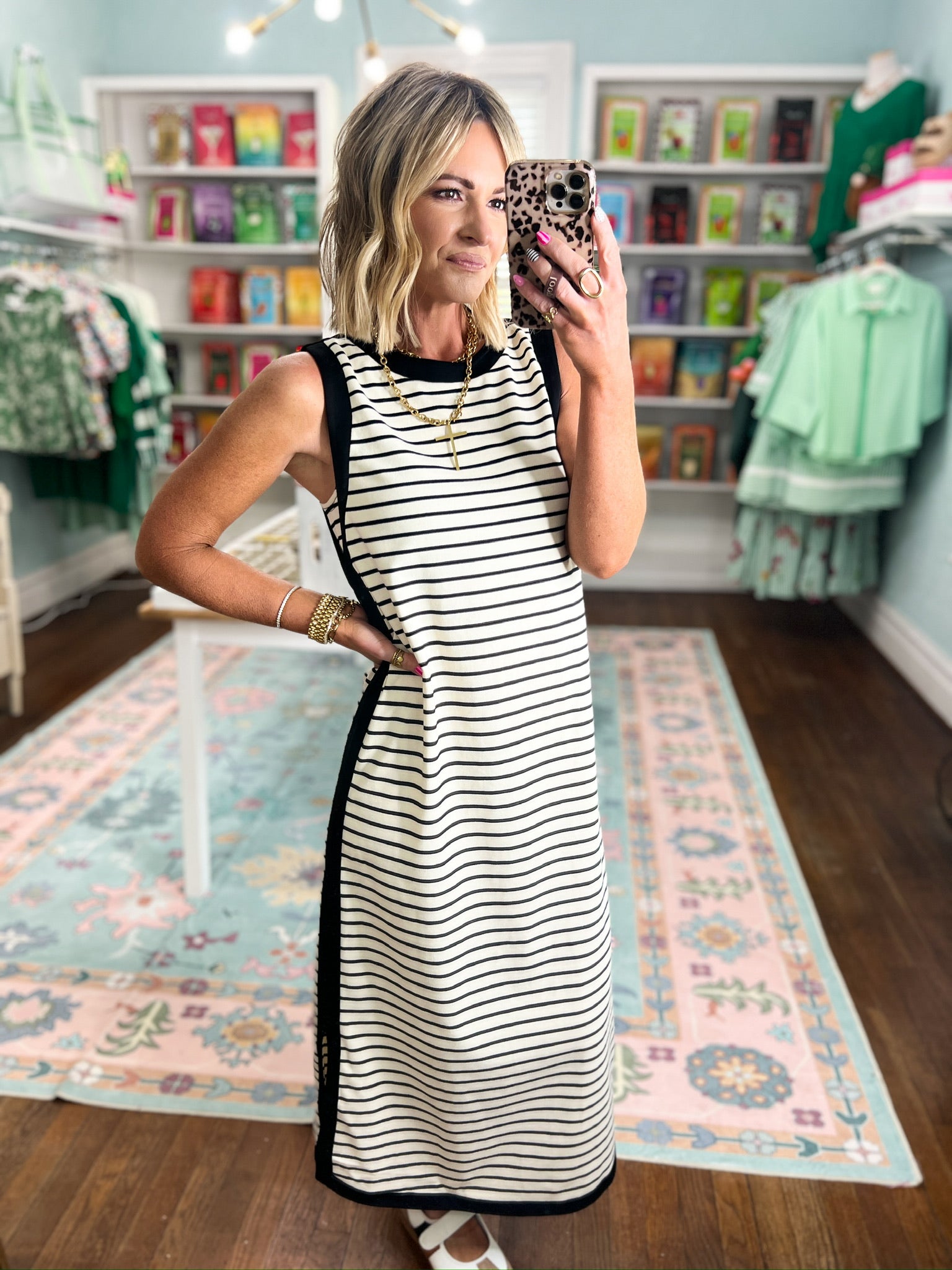 Out For The Day Midi Dress - Ecru
