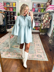 Skies the Limit Denim Dress