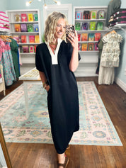 Your Time Midi Dress - Black