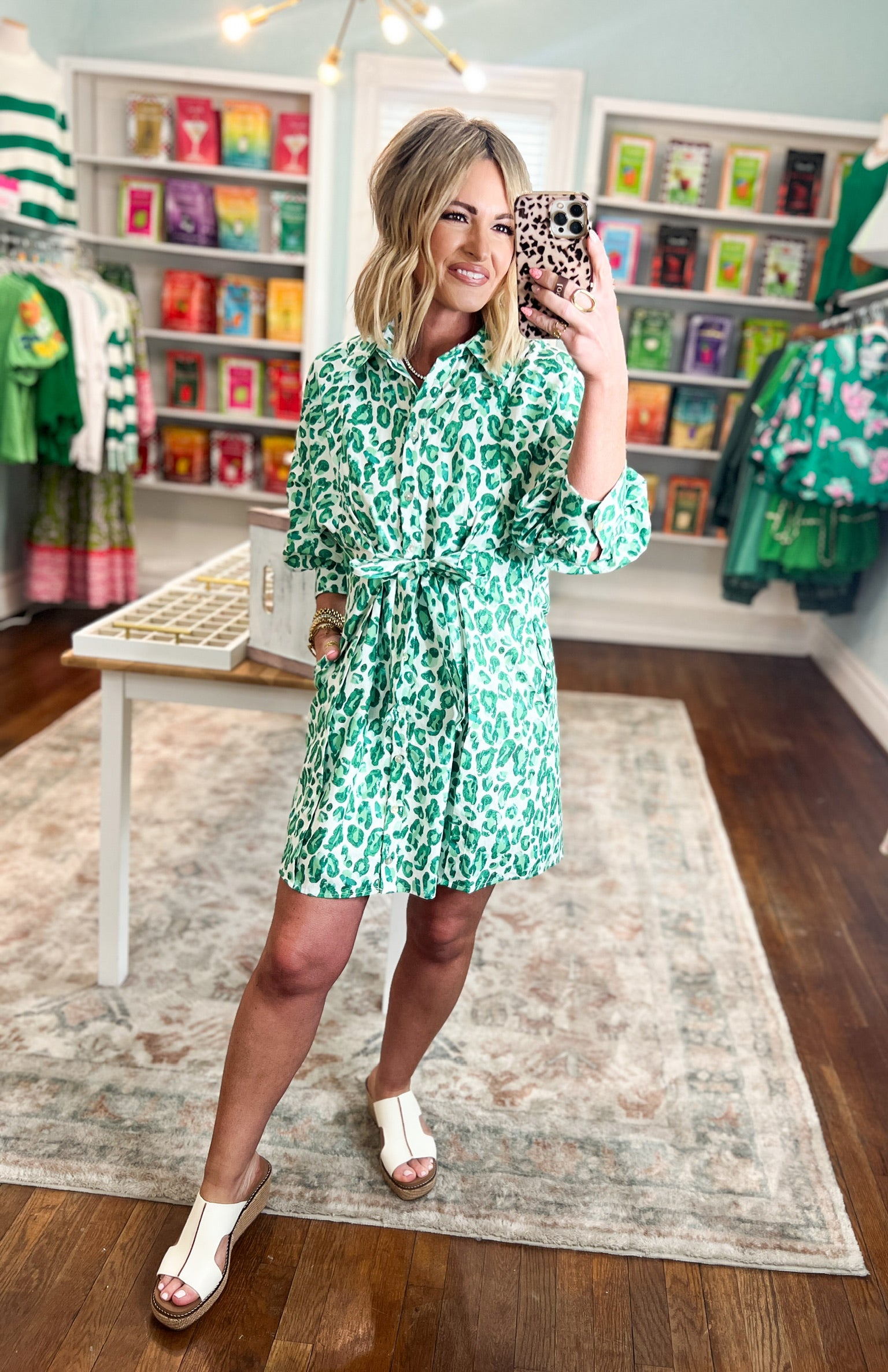 Fresh Outlook Mini Dress - Green
