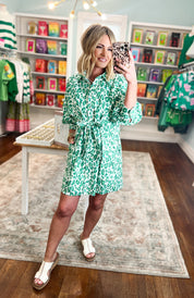 Fresh Outlook Mini Dress - Green