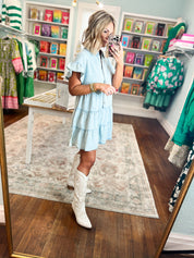 Always the One Denim Dress - Light Indigo