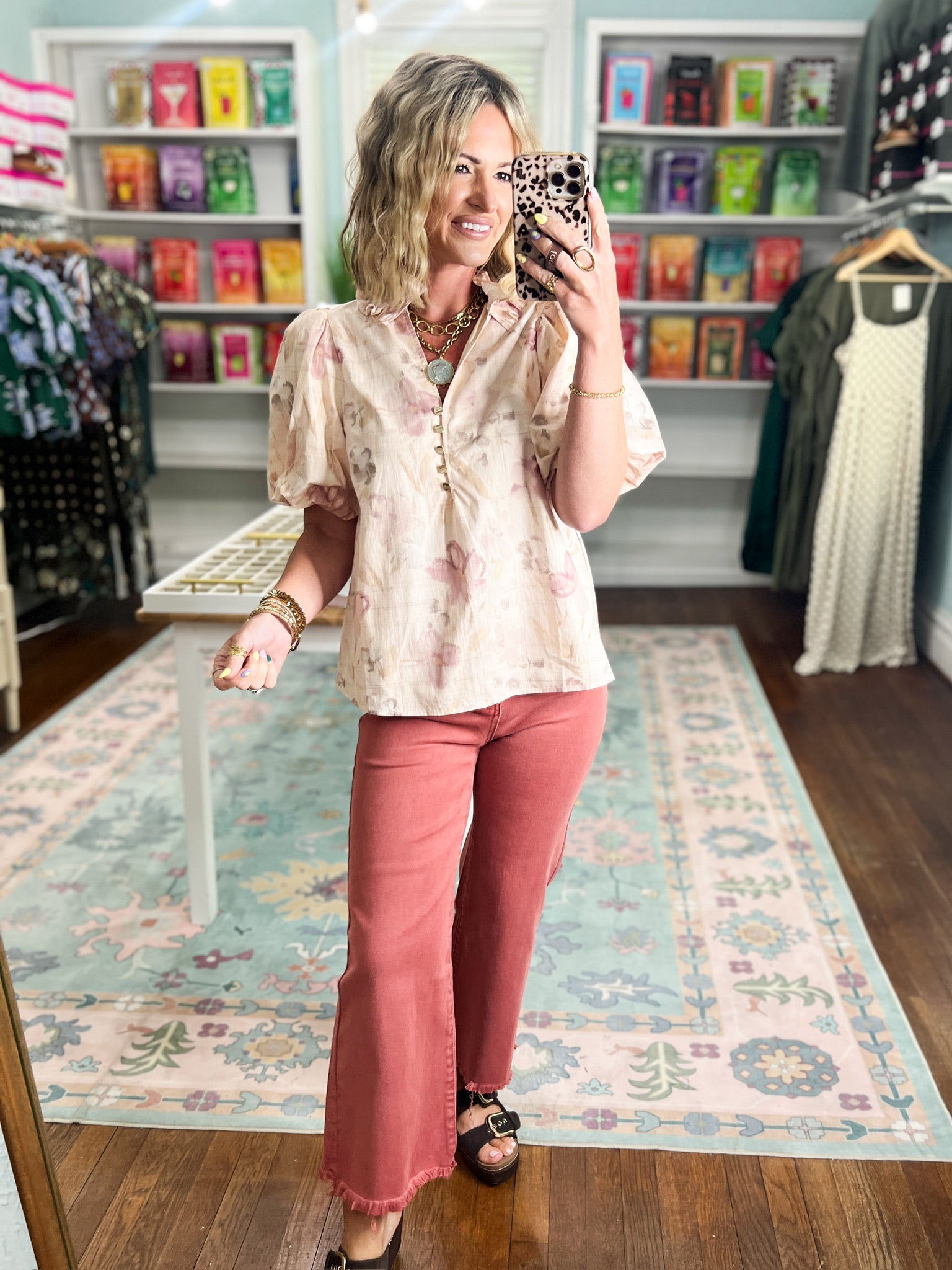 Blush Garden Floral Top