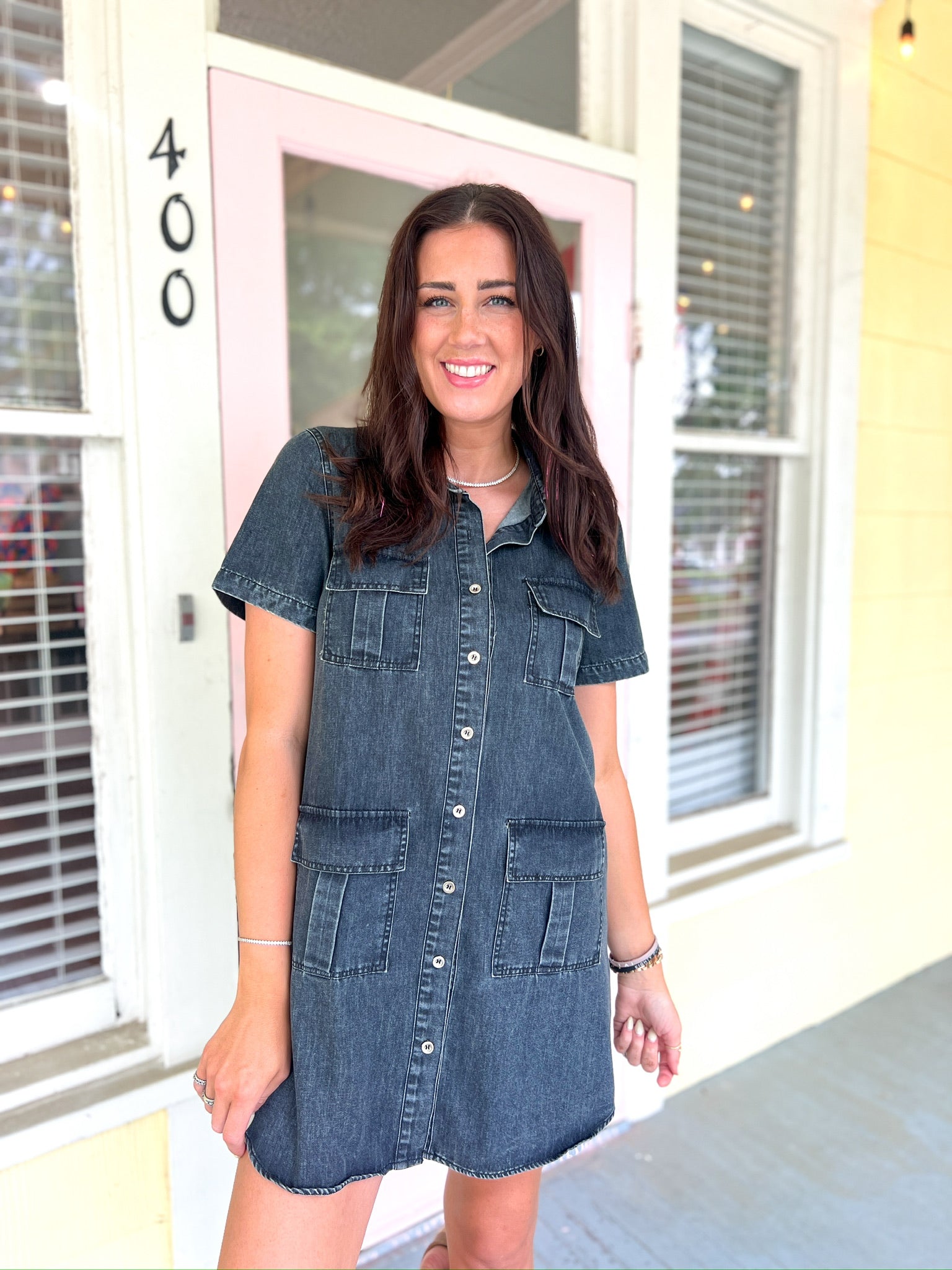 Doubt Me Now Denim Dress
