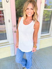 Heartfelt Moments Textured Knit Top - White