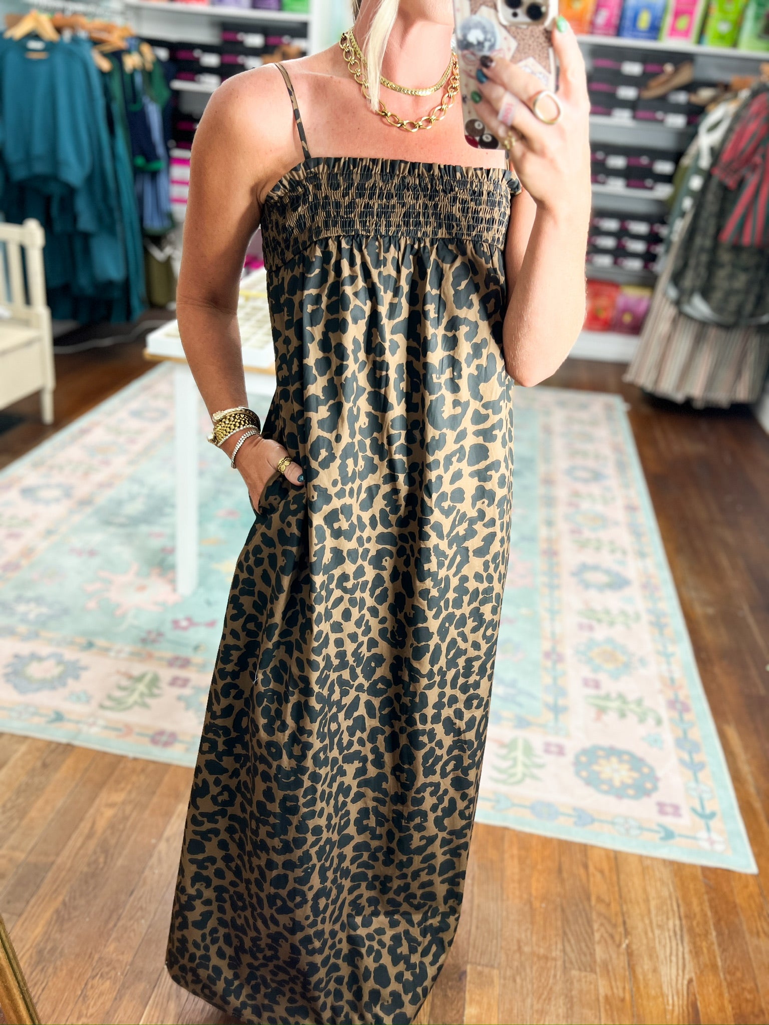 Fierce and Free Maxi Dress - Leopard