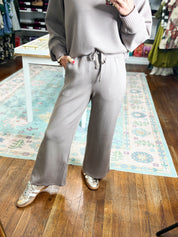Effortless Fit Modal Cropped Wide PANT - Mocha