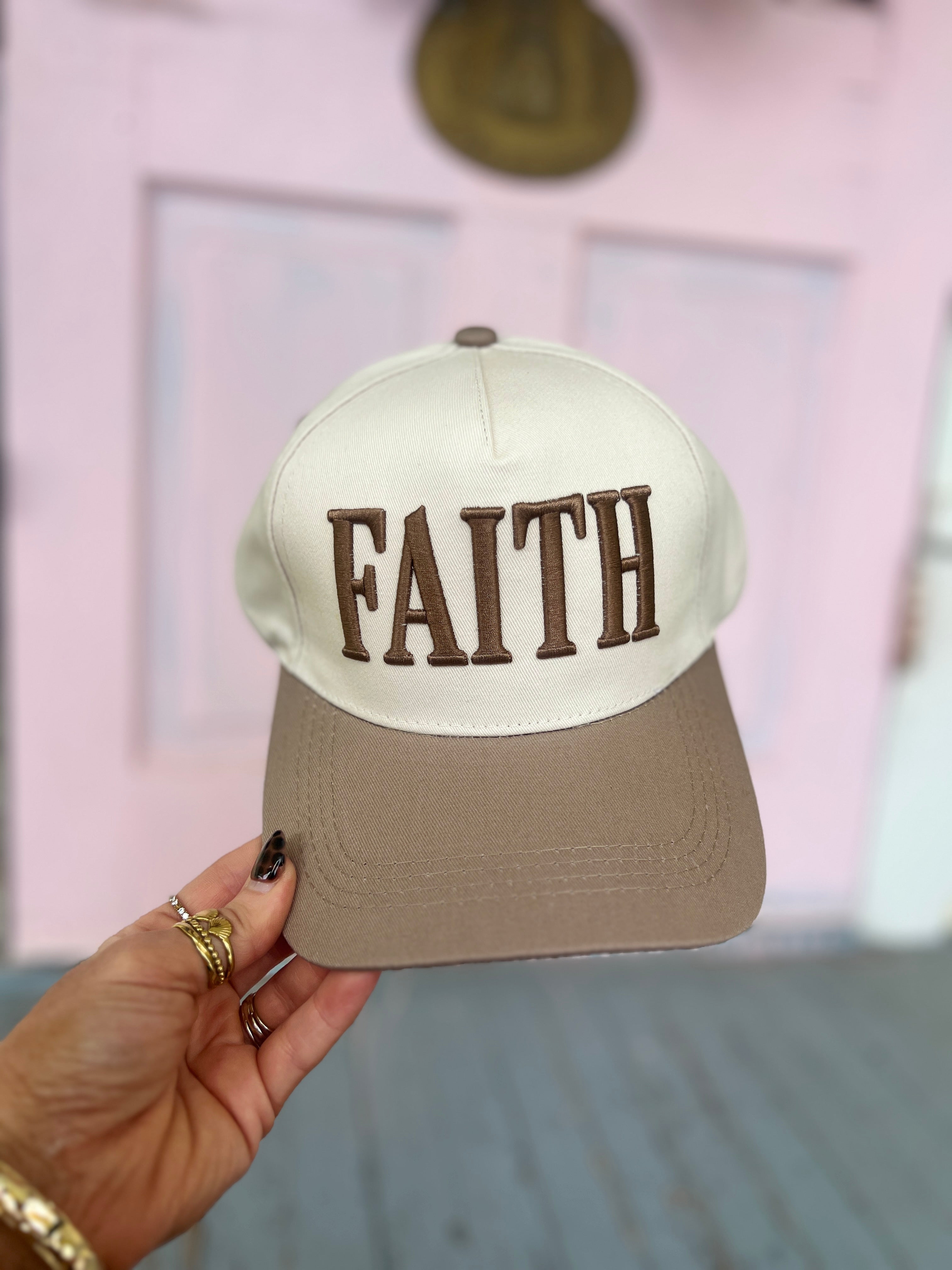 Faith Two Tone Snapback Hat - Ash Mocha