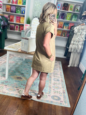 Just Stay Washed T-Shirt Dress - Mocha