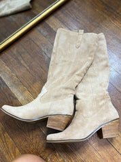 Corkys | City Slicker - Sand Faux Suede