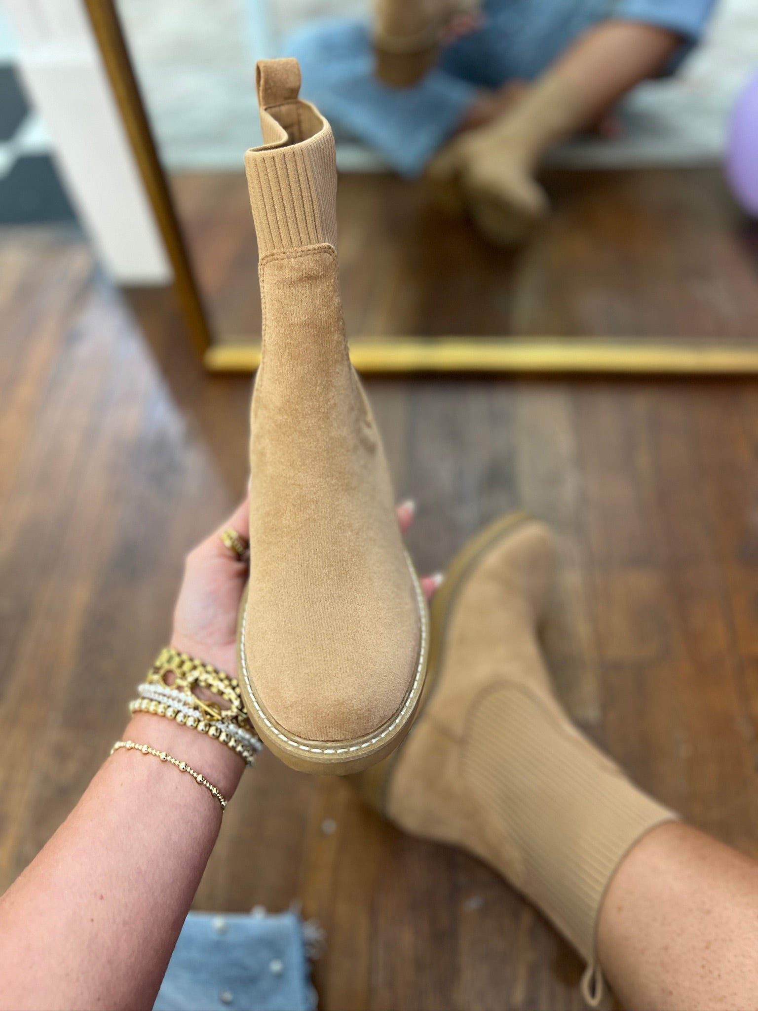 Corkys| Goodness Gracious - Camel Faux Suede