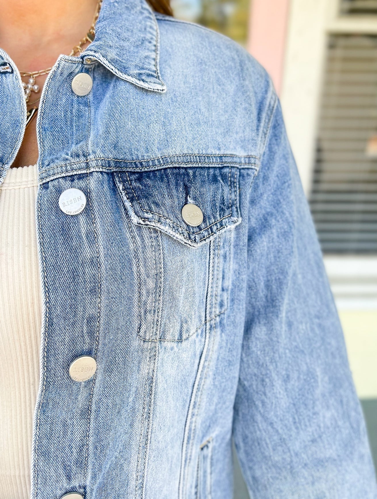 Risen Relaxed Fit Vintage Denim Jacket