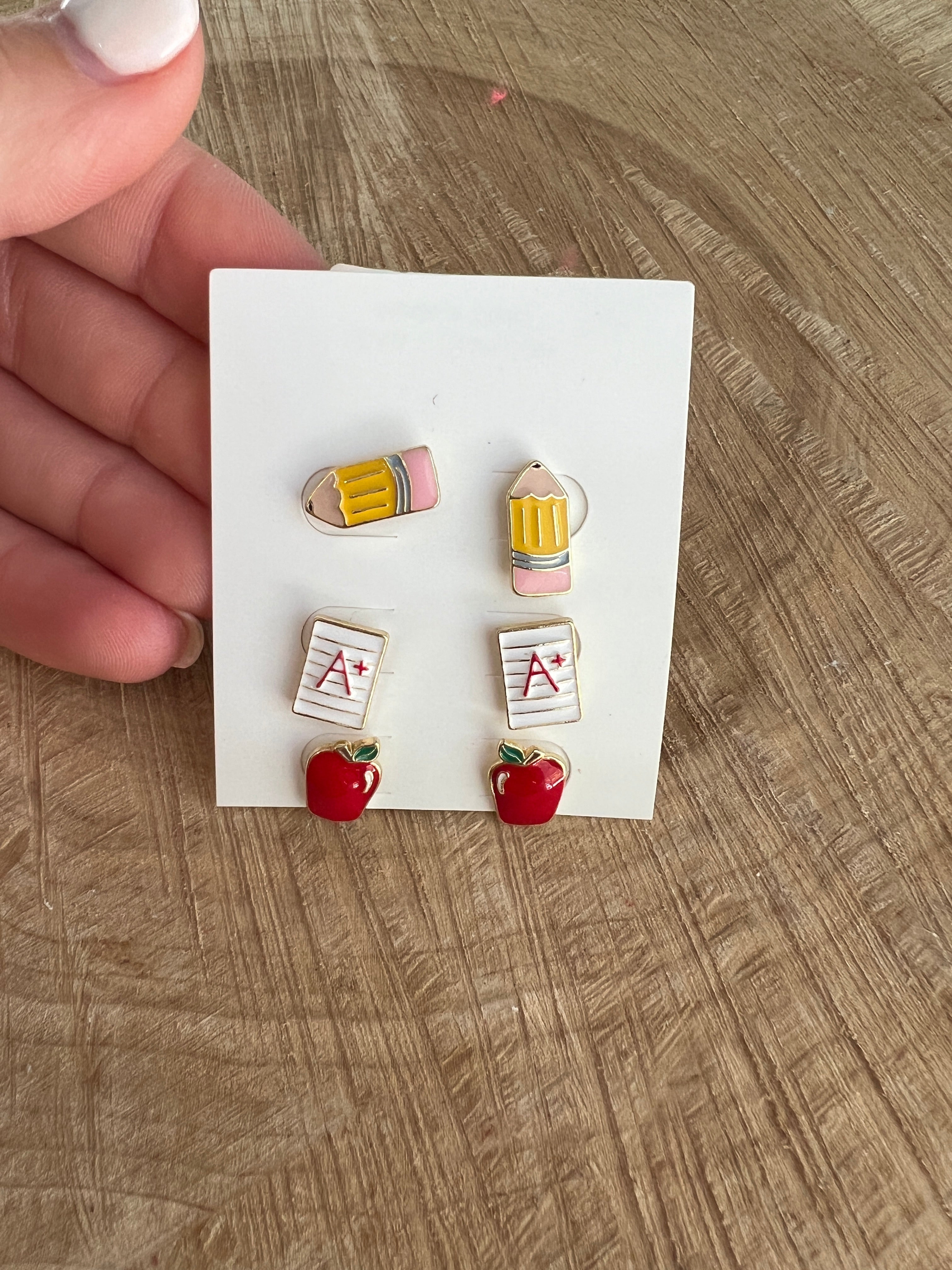 Back to School Stud Earrings