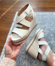 Churro Wedge Sandal - Bone