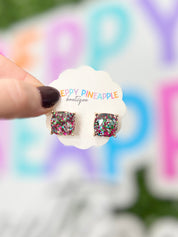 Luxe Glitter Studs